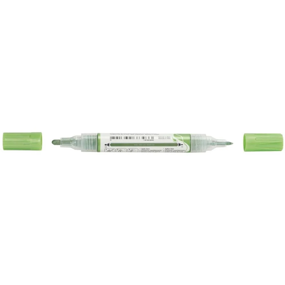 PINCEL MARCADOR ARTESANATO MULTIMARK S/P VERDE METAL C/6 FABER-CASTELL (ESTOJO) - imagem 3