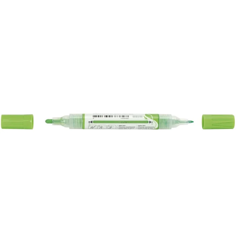 PINCEL MARCADOR ARTESANATO MULTIMARK S/P VERDE COM 6 FABER-CASTELL (ESTOJO) - imagem 3