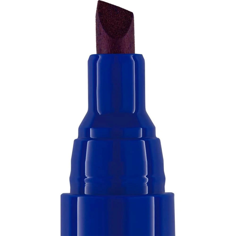 PINCEL MARCADOR PERMANENTE PONTA CHANFRADA AZUL BRW (CX.C/12) - imagem 6