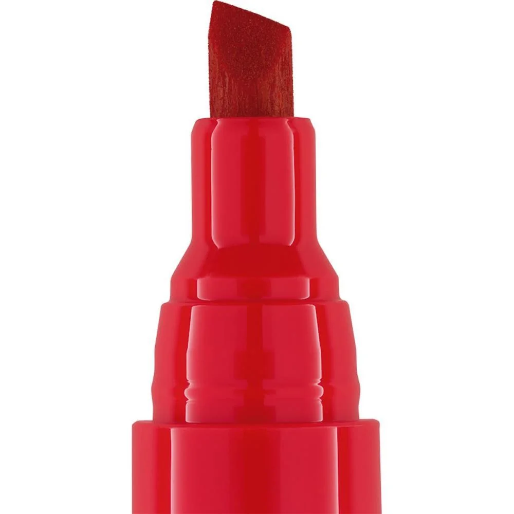 PINCEL MARCADOR PERMANENTE PONTA CHANFRADA VERMELHO BRW (CX.C/12) - imagem 5
