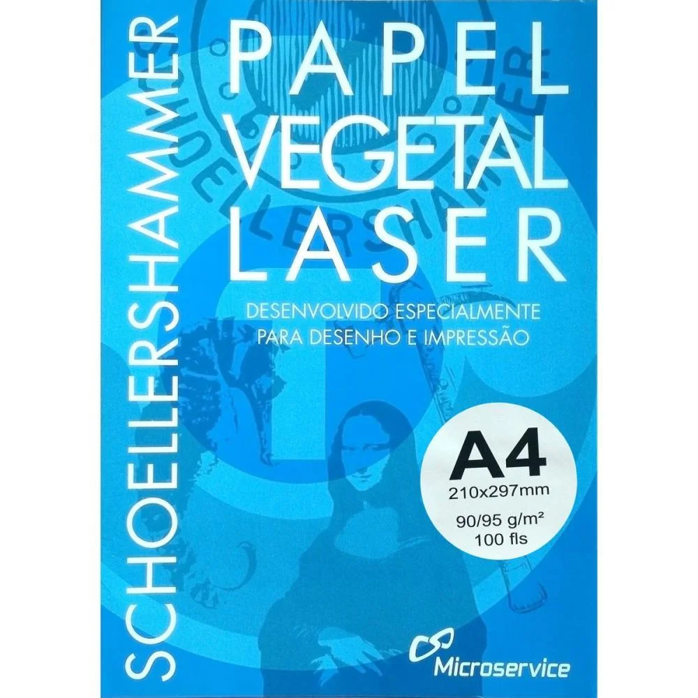 PAPEL VEGETAL A4 90/95G 210X297MM MICROSERVICE (PCT.C/100) - imagem 2
