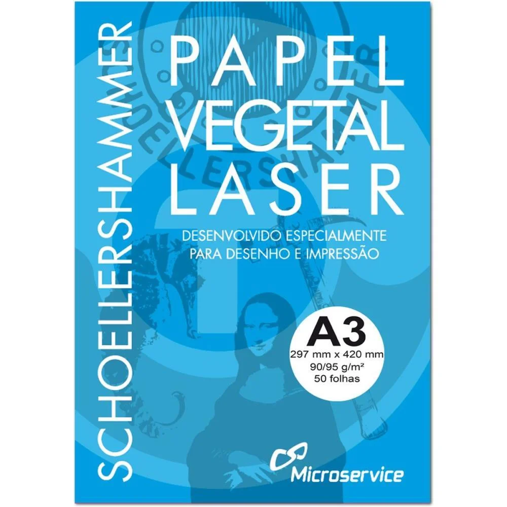 PAPEL VEGETAL A3 90/95G 297X420MM MICROSERVICE (PCT.C/50) - imagem 2
