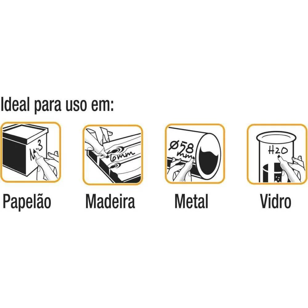 PINCEL MARCADOR PERMANENTE MARKING VERMELHO BIC (CX.C/12) - imagem 4