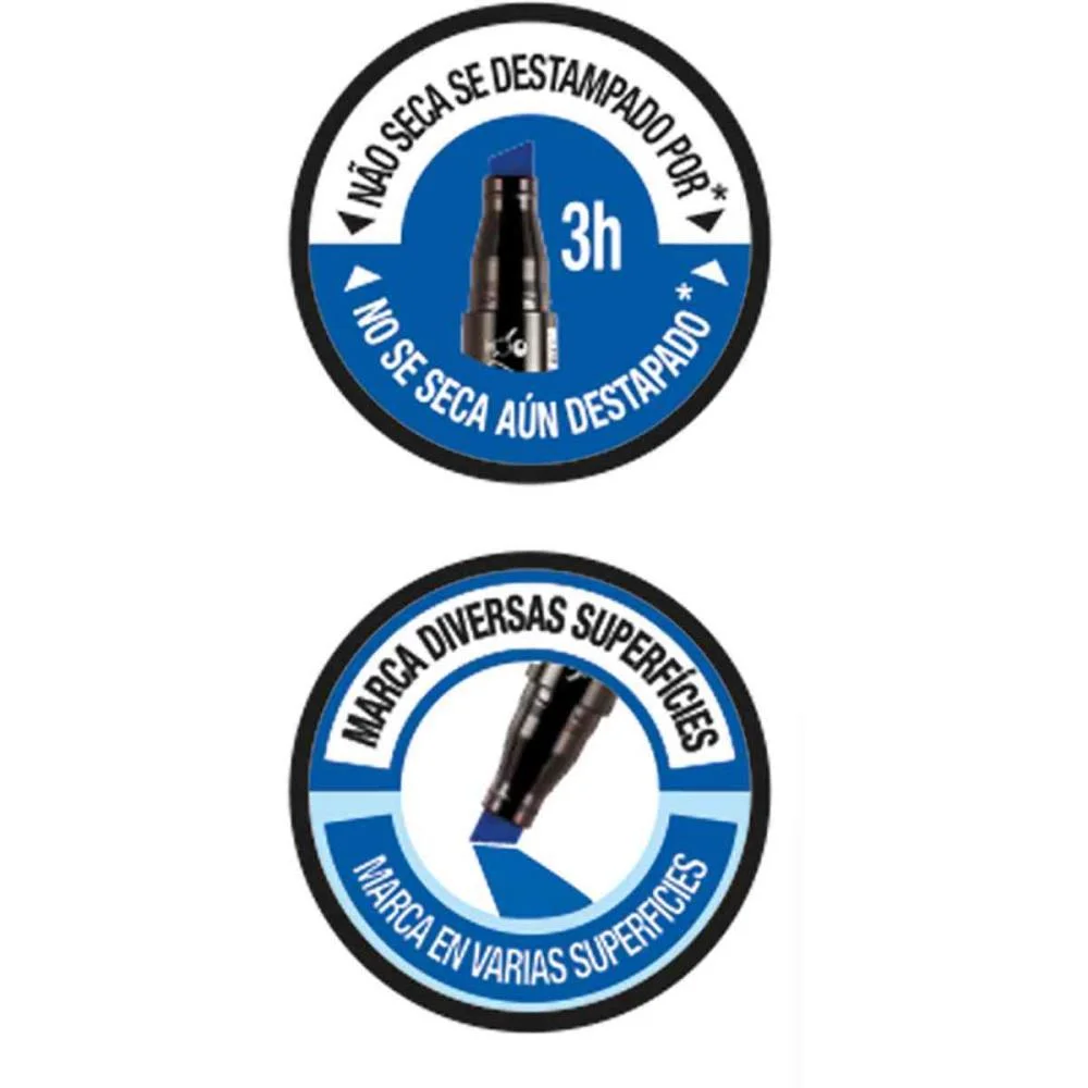 PINCEL MARCADOR PERMANENTE MARKING VERMELHO BIC (CX.C/12) - imagem 5