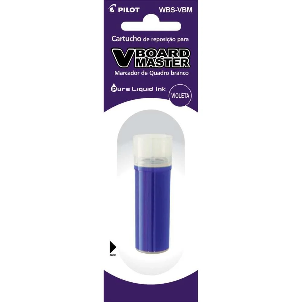TINTA MARCADOR QUADRO BRANCO REFIL 5,5ML VIOLETA WBS-VBM PILOT (CX.C/12) - imagem 3