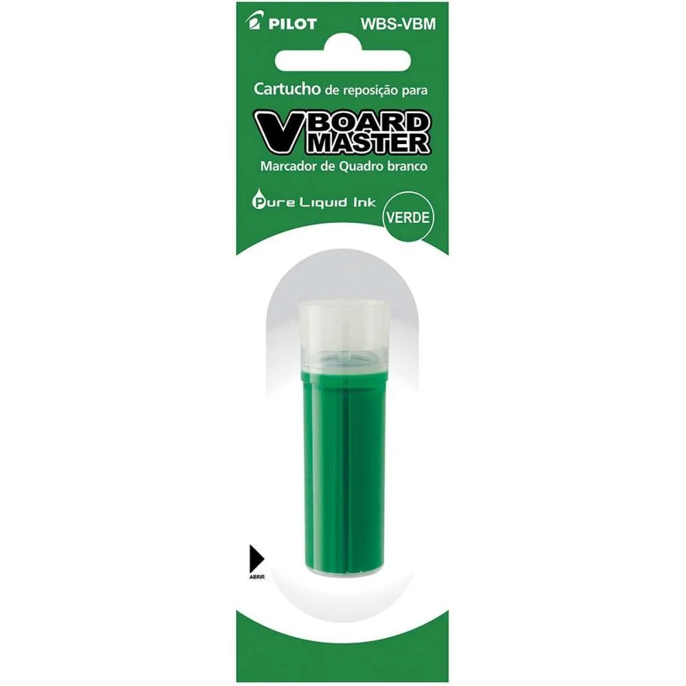 TINTA MARCADOR QUADRO BRANCO REFIL 5,5ML VERDE WBS-VBM PILOT (CX.C/12) - imagem 4