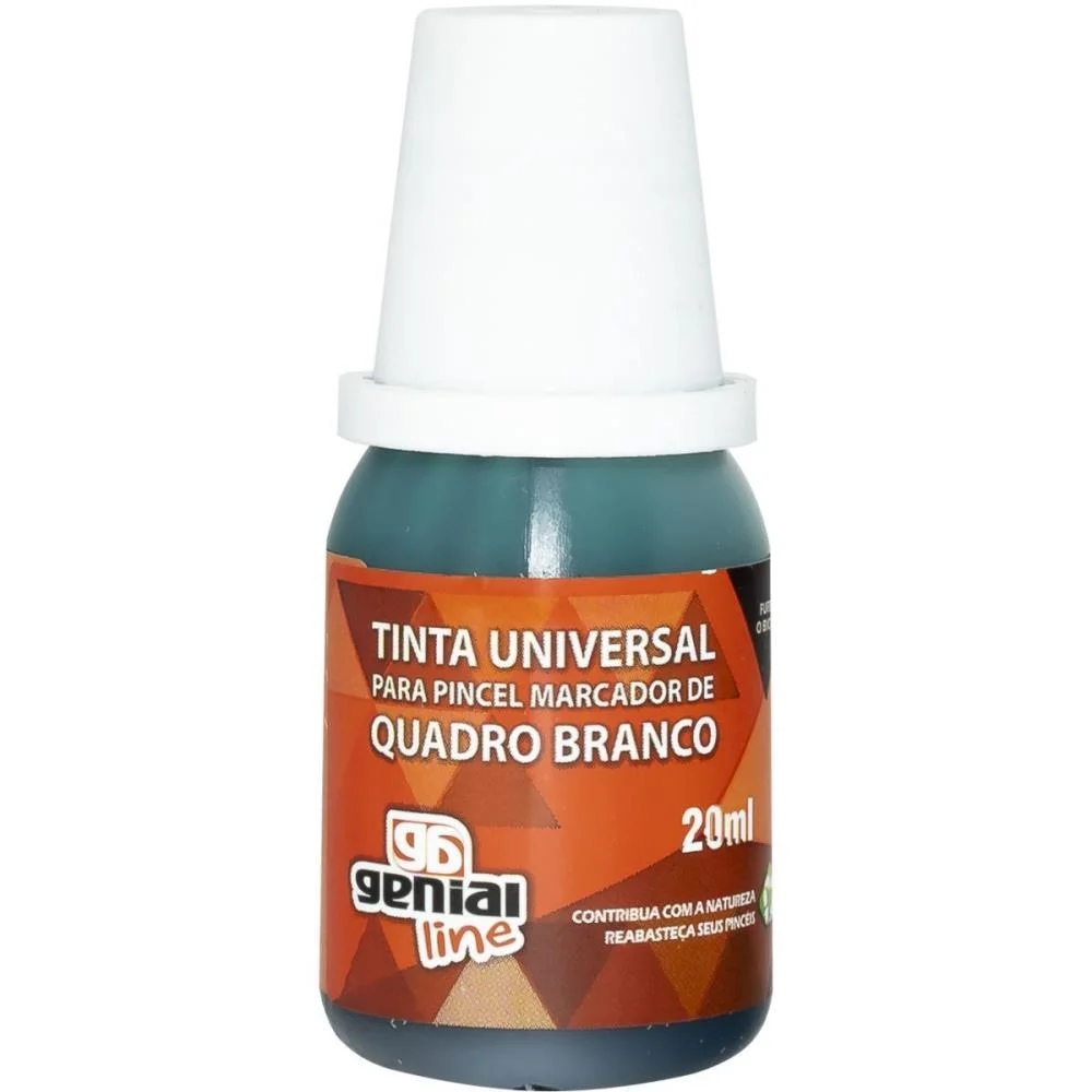 TINTA MARCADOR QUADRO BRANCO REABASTECEDOR GENIAL 20ML VERD GRAMP LINE (CX.C/06) - imagem 3