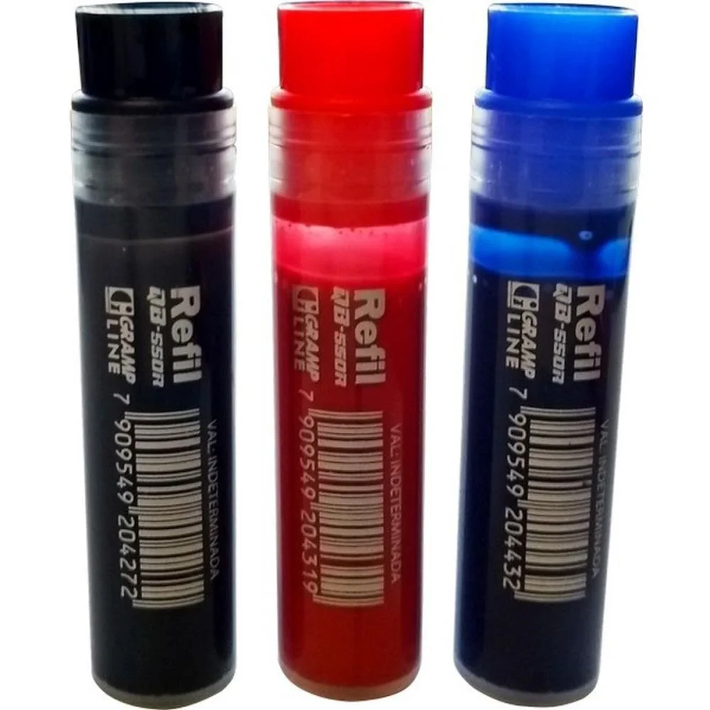 TINTA MARCADOR QUADRO BRANCO REABASTECEDOR QB-550R 5,5ML PT GRAMP LINE (DP.C/20) - imagem 4