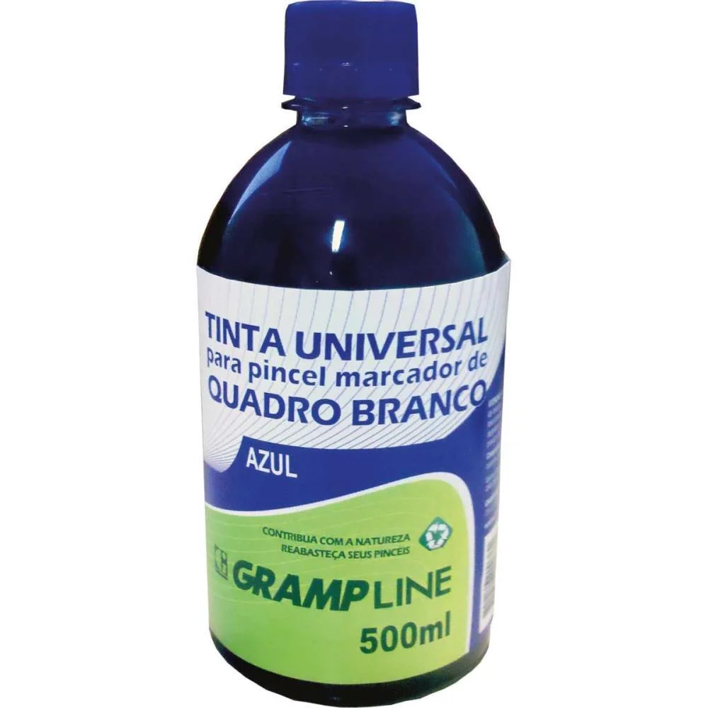 TINTA MARCADOR QUADRO BRANCO REABASTECEDOR 500ML AZUL GRAMP LINE (UNIDADE) - imagem 2
