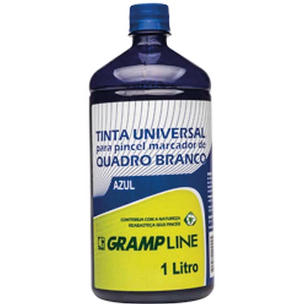 TINTA MARCADOR QUADRO BRANCO REABASTECEDOR 1000ML AZUL GRAMP LINE (UNIDADE) - imagem 2