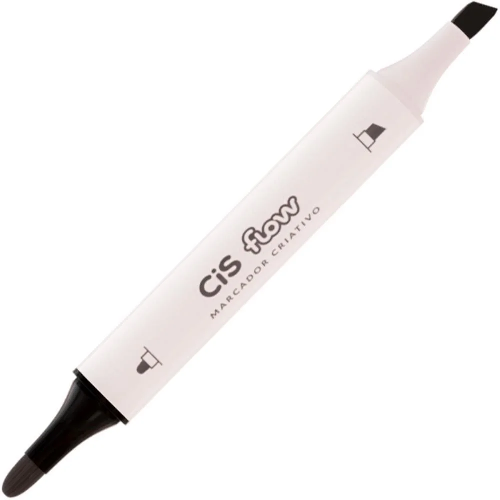 MARCADOR ARTISTICO CIS FLOW PRETO SERTIC (CX.C/06) - imagem 3