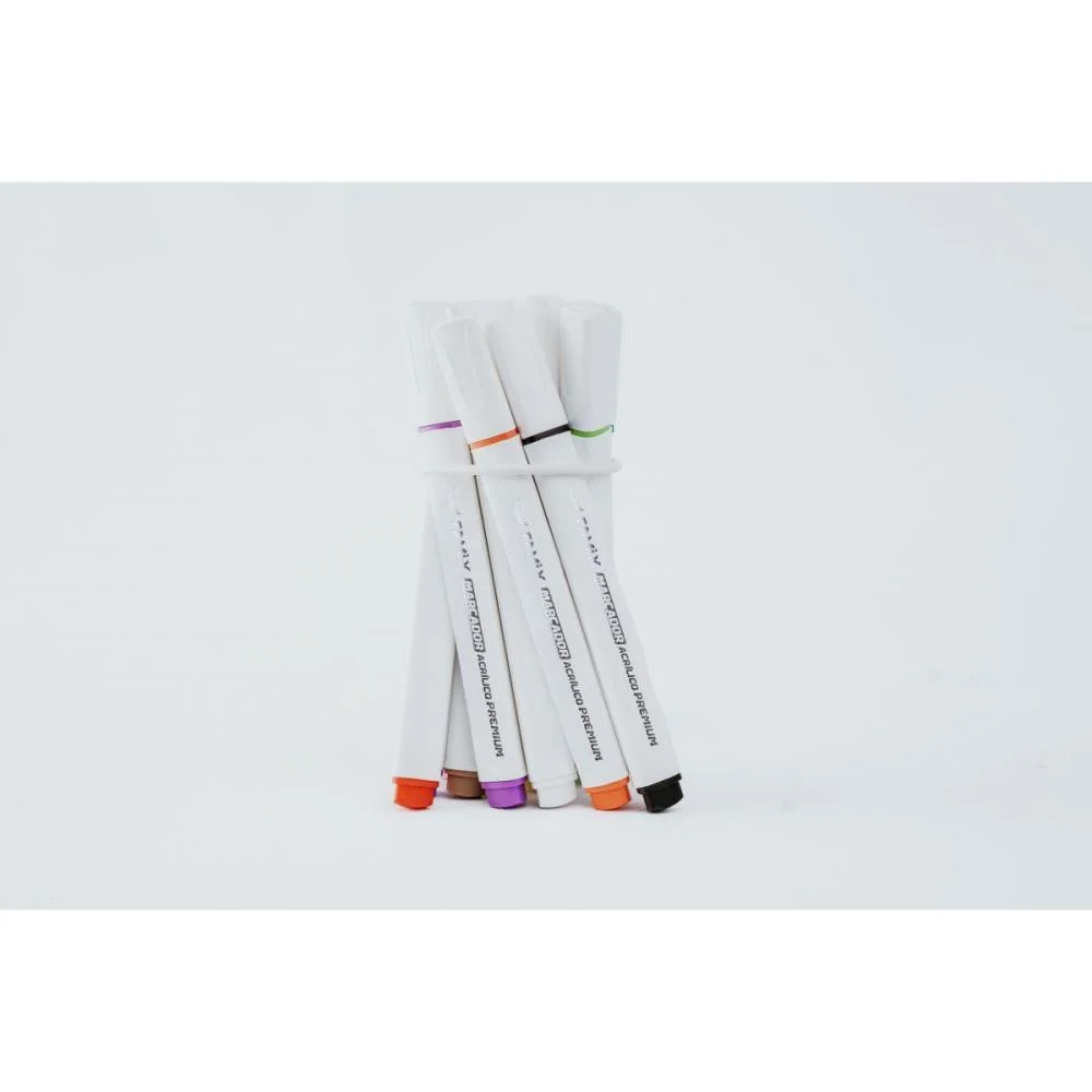 MARCADOR ARTISTICO ACRILICO TRIANGULAR 12 CORES FAMIX (ESTOJO) - imagem 4