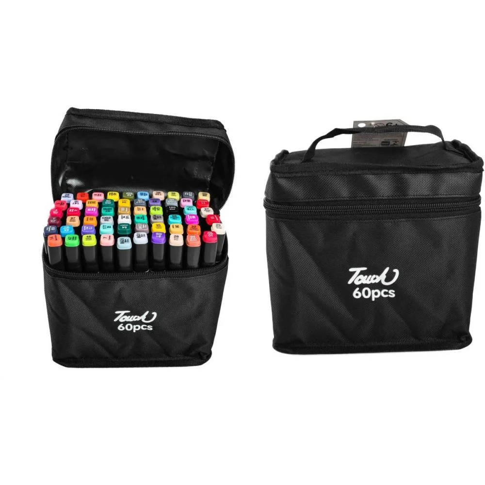 MARCADOR ARTISTICO 60 CORES PONTA DUPLA BBR (UNIDADE) - imagem 4