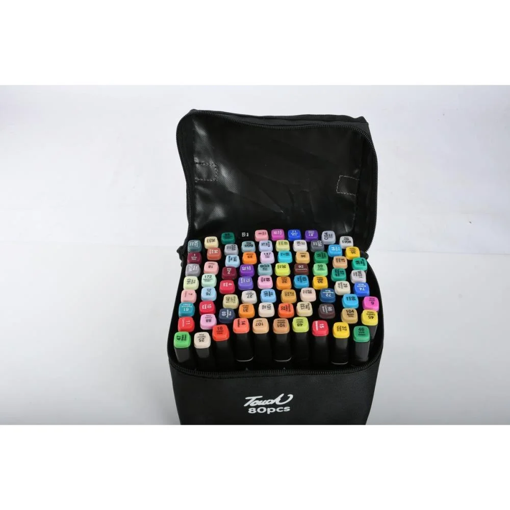 MARCADOR ARTISTICO 80 CORES PONTA DUPLA BBR (UNIDADE) - imagem 3