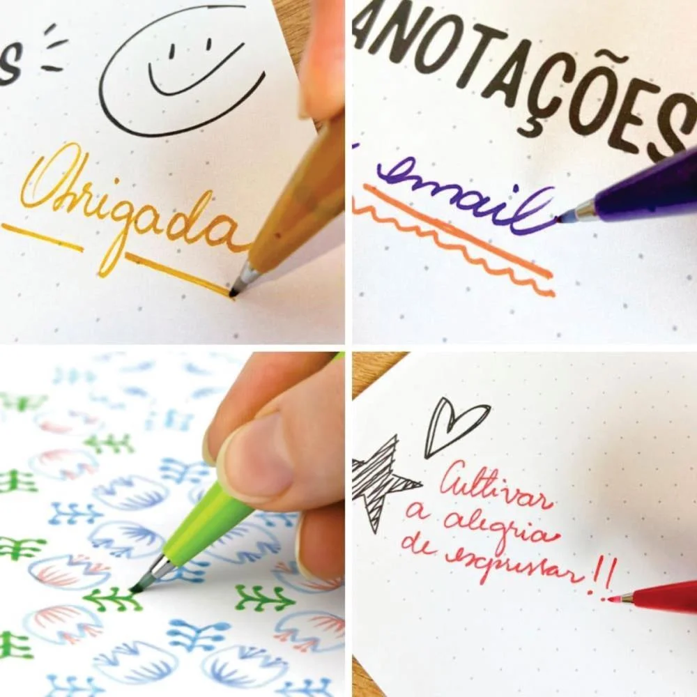 MARCADOR ARTISTICO BRUSH SIGN PEN 6 CORES PASTEL PENTEL (KIT) - imagem 5