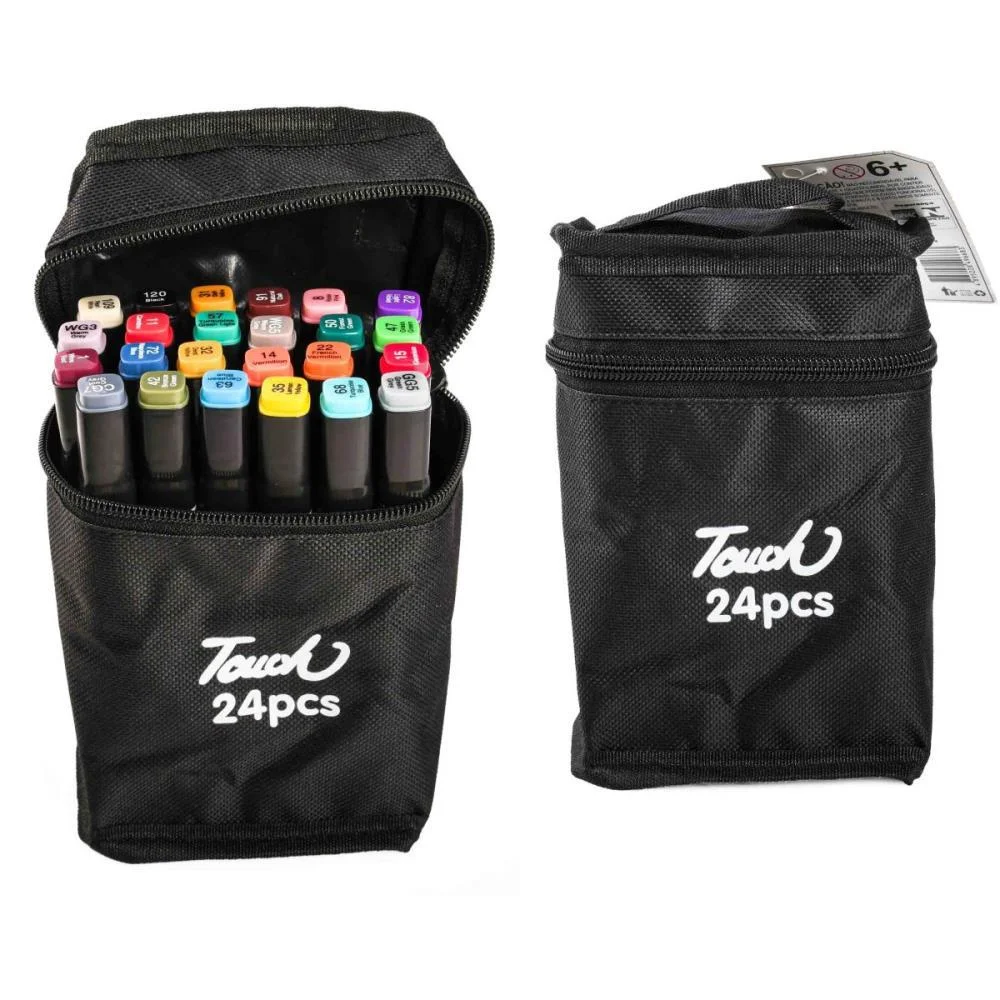 MARCADOR ARTISTICO 24 CORES PONTA DUPLA BBR (UNIDADE) - imagem 5