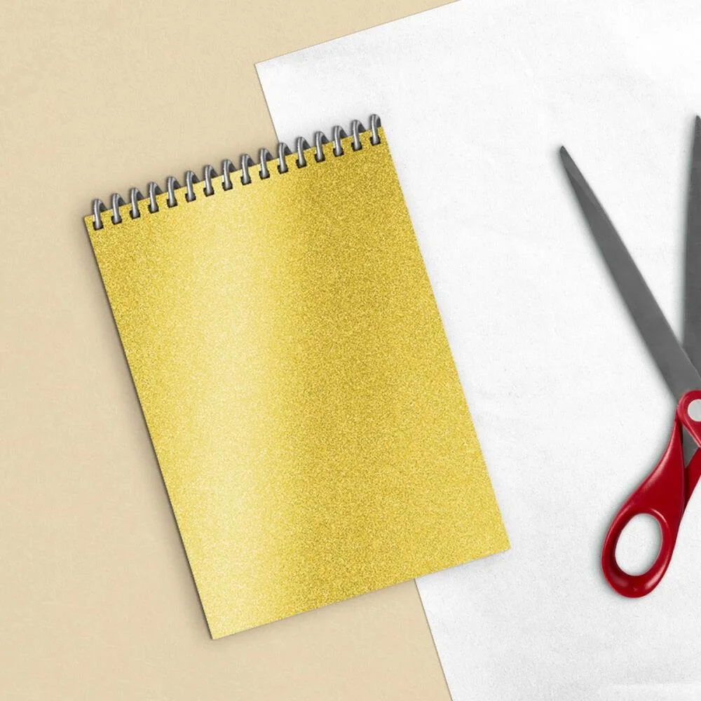 PLASTICO ADESIVO 45CMX10M GLITER DOURADO PP 0,10 DAC (ROLO) - imagem 3