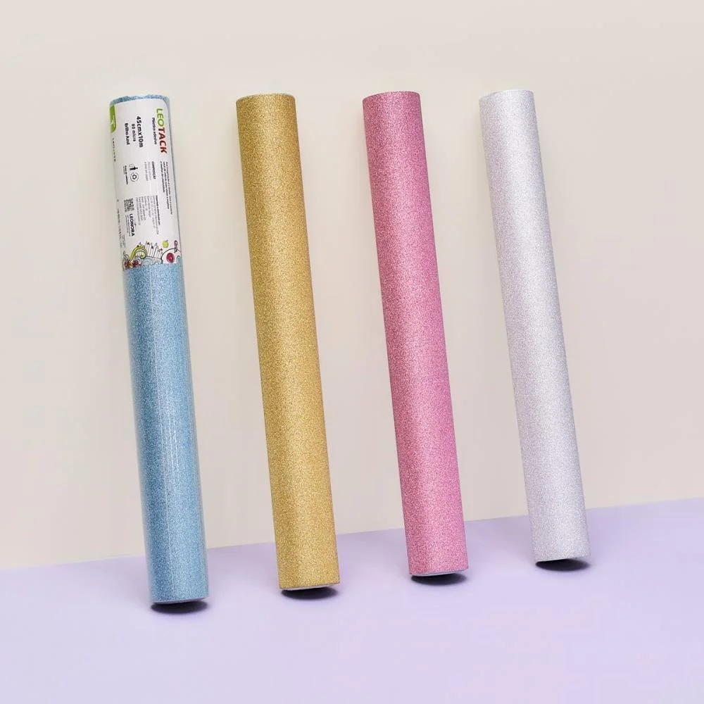 PLASTICO ADESIVO 45CMX10M BRILHO DOURADO 0,80 LEONORA (ROLO) - imagem 3