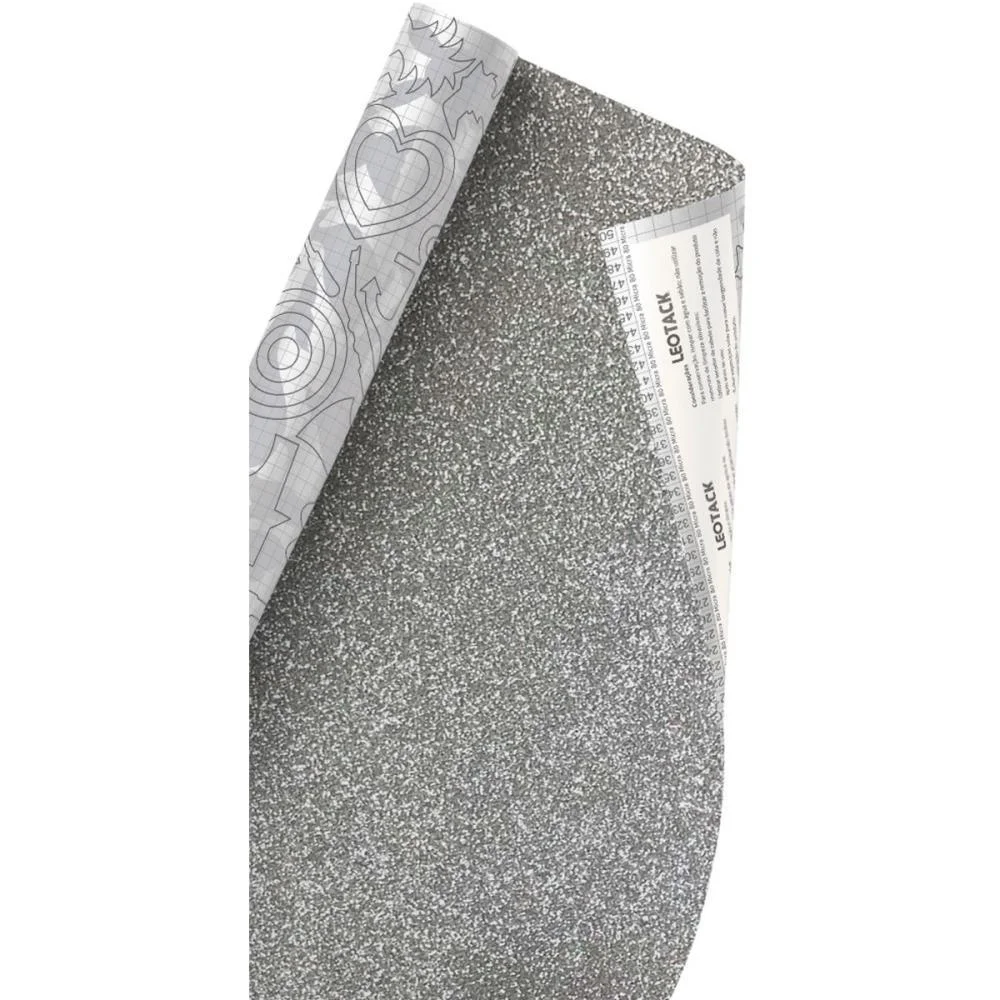 PLASTICO ADESIVO 45CMX10M BRILHO PRATA 0,80 LEONORA (ROLO) - imagem 4