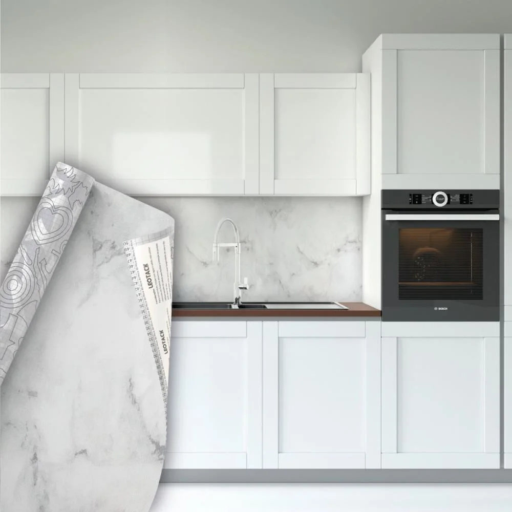 PLASTICO ADESIVO 45CMX10M FANTASIA MARMORE 0,80 LEONORA (ROLO) - imagem 4