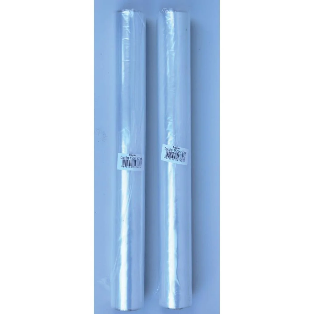 PLASTICO PARA ENCAPAR 25M INCOLOR 45CM 0,4MM GOLDPLAS (ROLO) - imagem 3