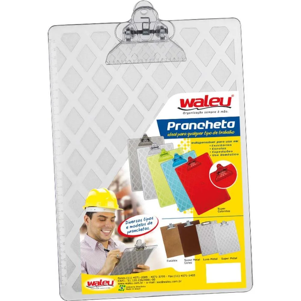 PRANCHETA PLASTICA SUPER OFICIO CRISTAL MAXCRIL (UNIDADE) - imagem 4