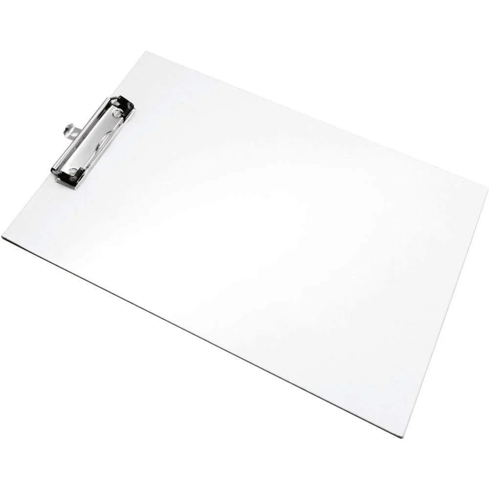 PRANCHETA DURATEX OFICIO BRANCA PRENDEDOR METAL STALO (CX.C/06) - imagem 3