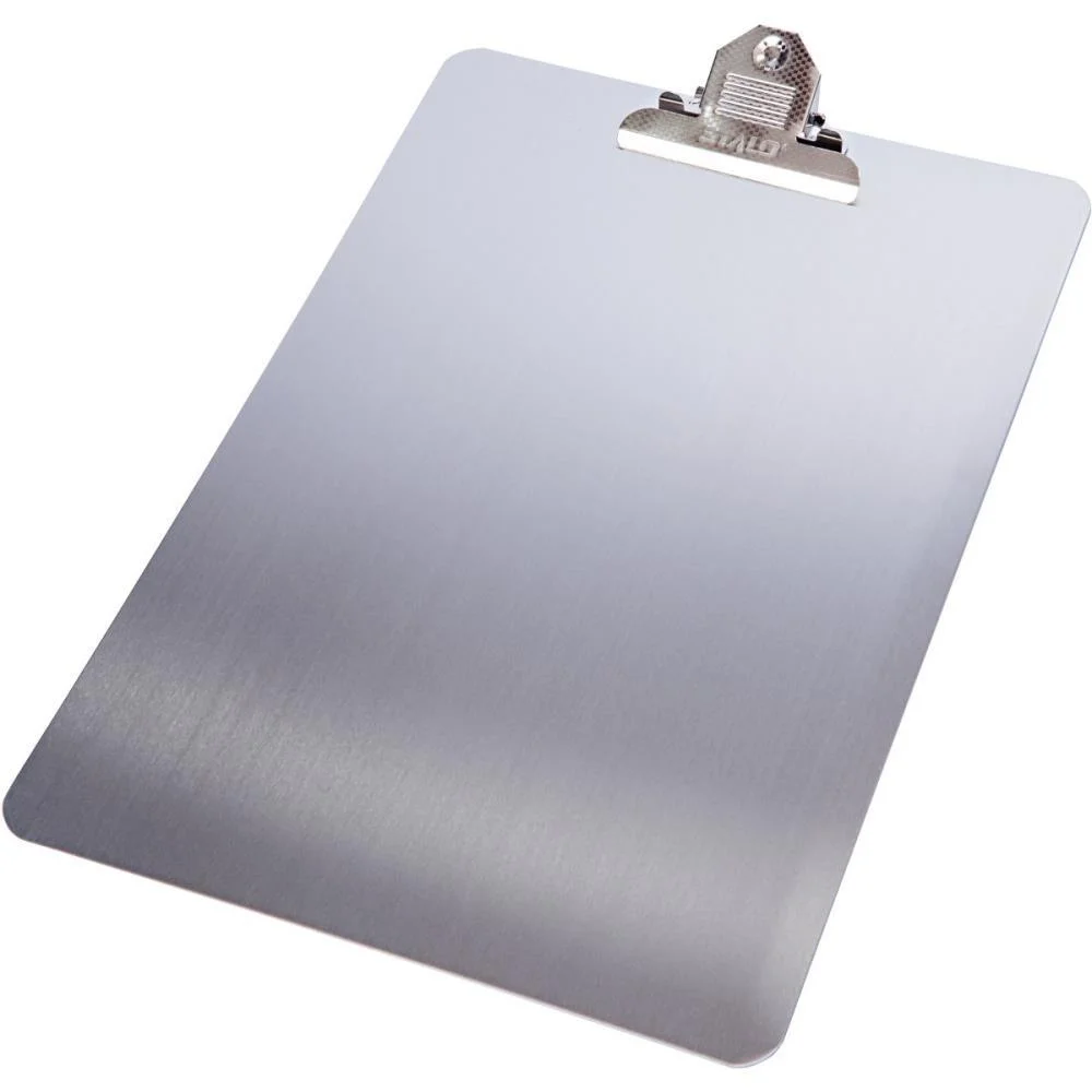 PRANCHETA ALUMINIO OFICIO C/PRENDEDOR METAL STALO (UNIDADE) - imagem 3