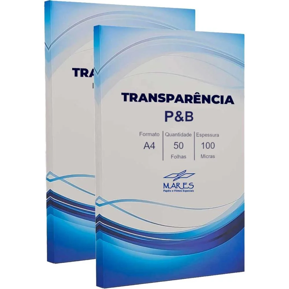 TRANSPARENCIA INKJET A4 PPC P/COPIADORA PTO E BCO MARES (CX.C/50) - imagem 2