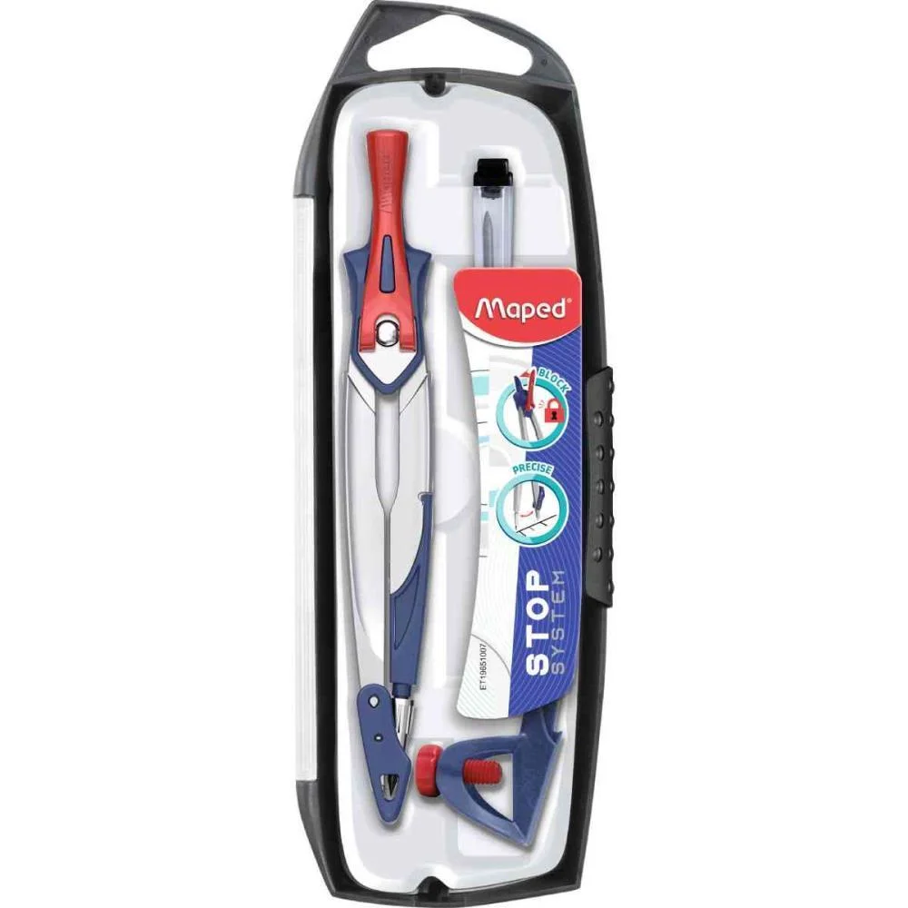 COMPASSO STOP SYSTEM C/ESTOJO 3PECAS MAPED (UNIDADE) - imagem 3