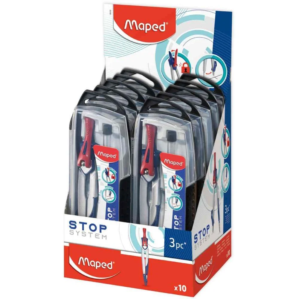 COMPASSO STOP SYSTEM C/ESTOJO 3PECAS MAPED (UNIDADE) - imagem 5