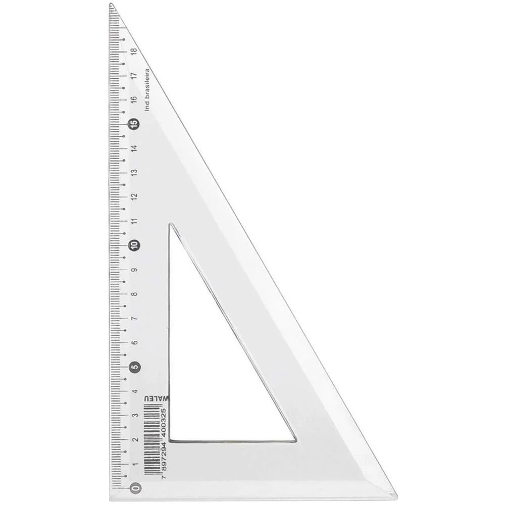 ESQUADRO PLASTICO 60 GRAUS MAXCRIL (PCT.C/10) - imagem 2