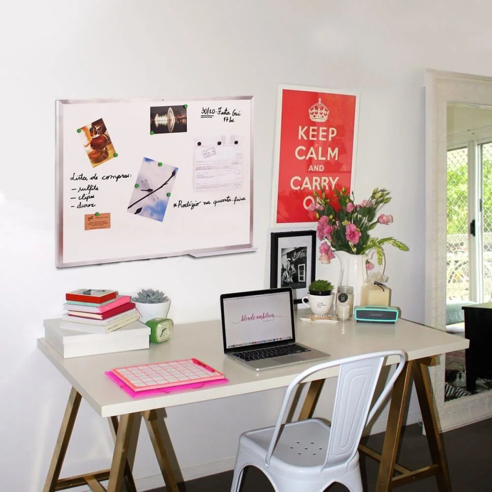 QUADRO AVISO MAGNETICO 100X80CM ALUMINIO POP CORTIARTE (UNIDADE) - imagem 3