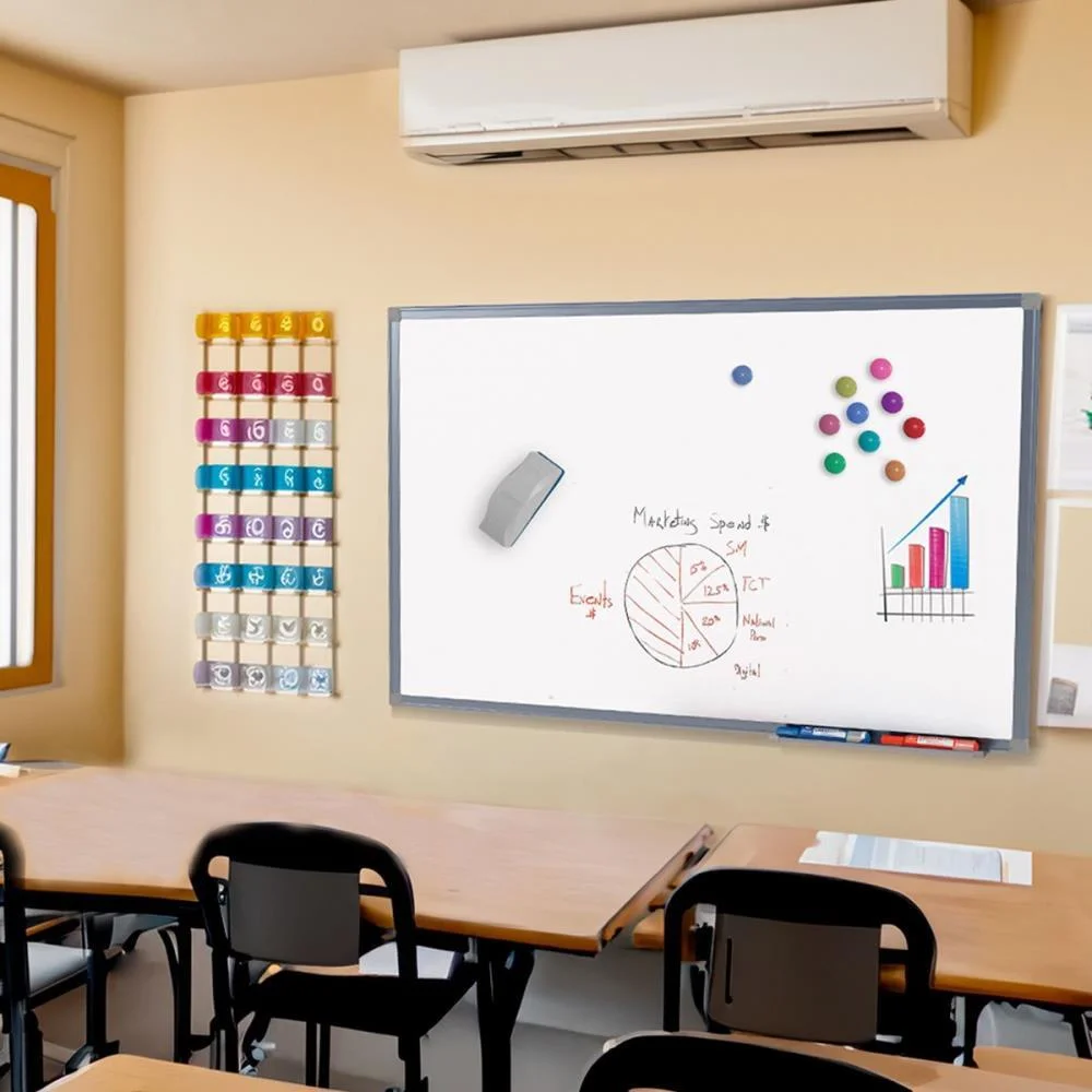 QUADRO AVISO MAGNETICO 090X060CM ALUMINO OFFICE STALO (UNIDADE) - imagem 8