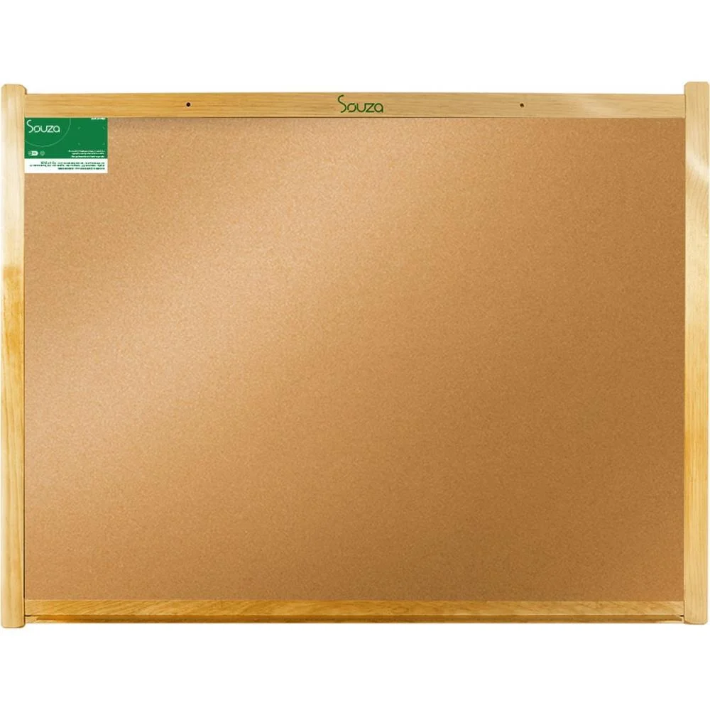 QUADRO AVISO MOLDURA MADEIRA CORTICA APARENTE 120X090CM SOUZA (UNIDADE) - imagem 2