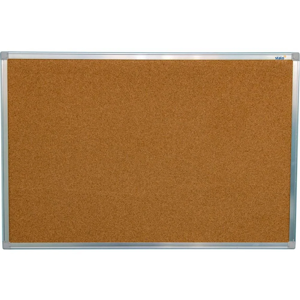 QUADRO AVISO MOLDURA ALUMINIO CORTICA APARENTE 100X070CM STALO (UNIDADE) - imagem 2