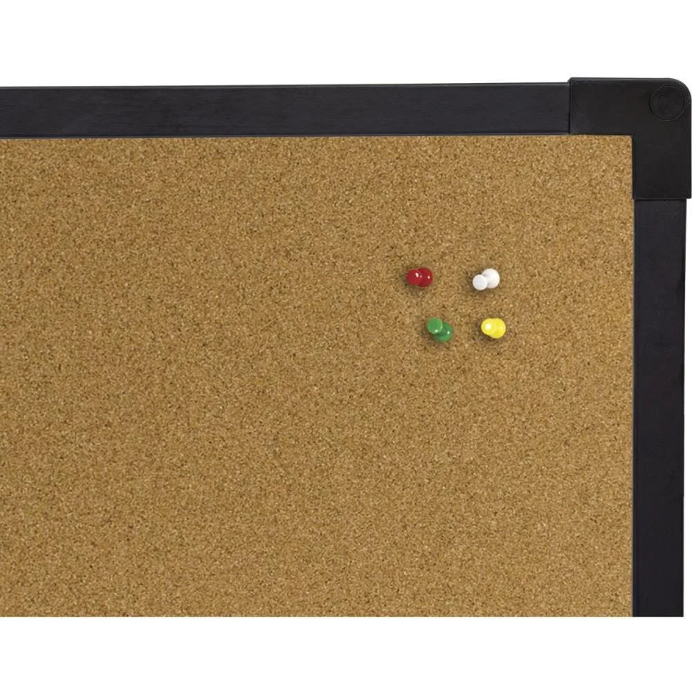 QUADRO AVISO MOLDURA MADEIRA CORTICA APAR.80X60CM NEO PRETO STALO (PCT.C/02) - imagem 4