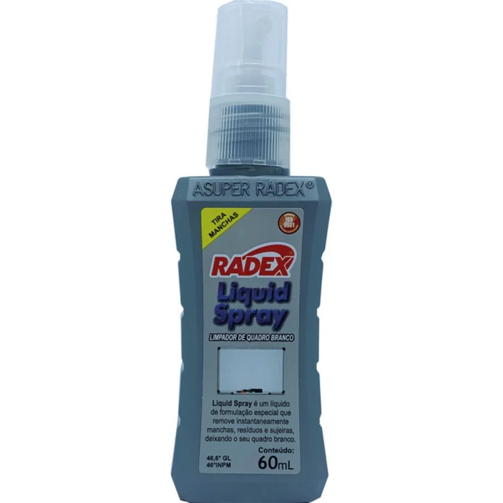 PRODUTO PARA LIMPEZA QUADRO BRANCO 60ML. RADEX (UNIDADE) - imagem 3