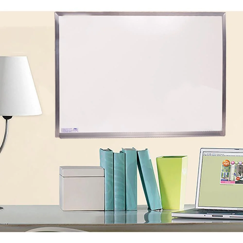 QUADRO BRANCO MOLDURA ALUMINIO 080X060CM STANDARD CORTIARTE (UNIDADE) - imagem 4