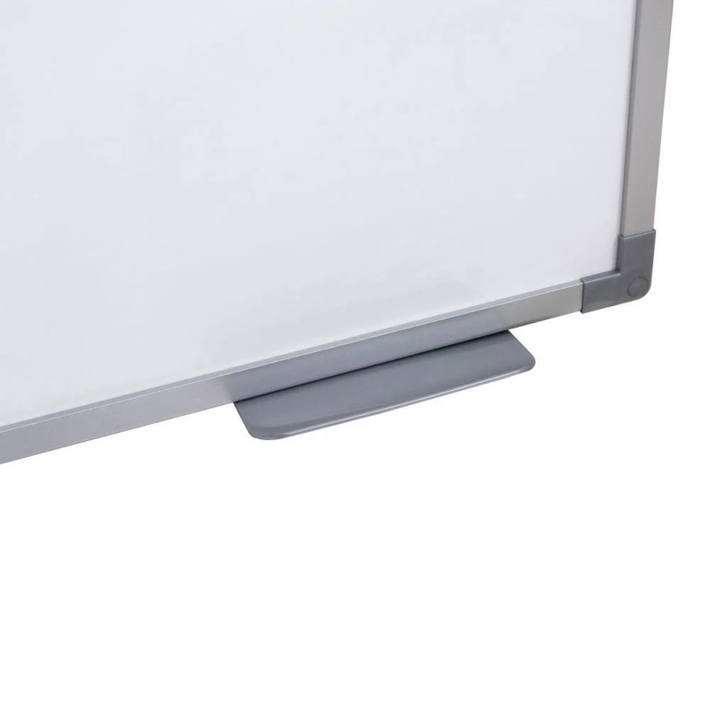 QUADRO BRANCO MOLDURA MADEIRA 090X060CM UV MDF SOFT PRATA STALO (PCT.C/02) - imagem 3