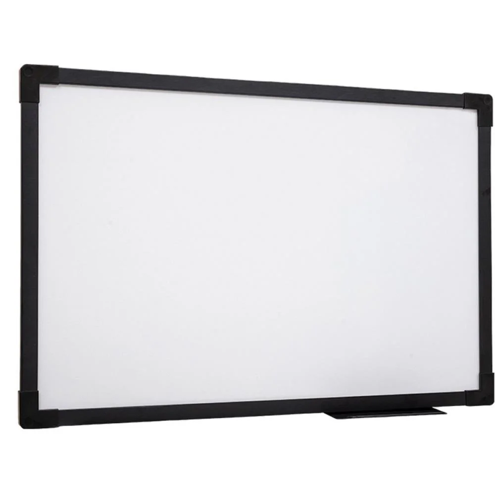 QUADRO BRANCO MOLDURA MADEIRA 080X060CM UV SOFT MOLD. PRETA STALO (UNIDADE) - imagem 3