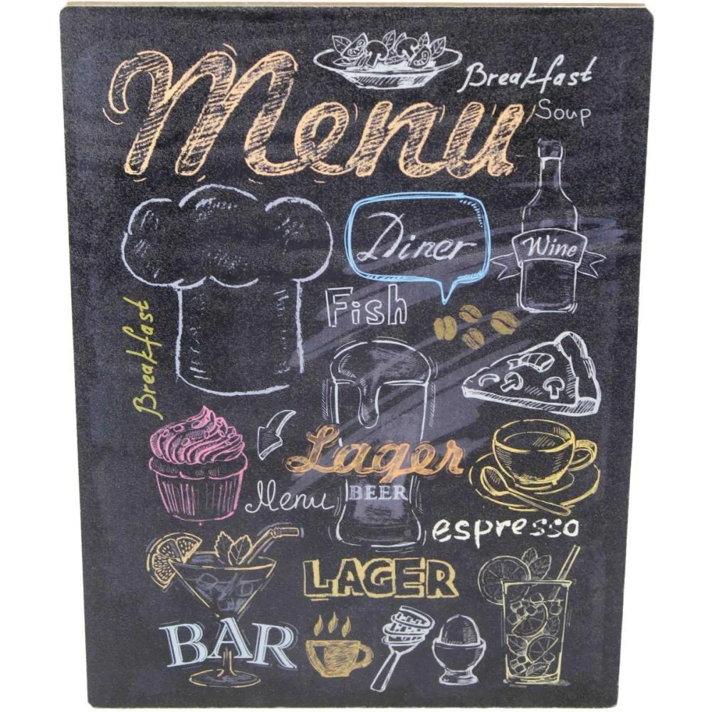 QUADRO DECORATIVO BLACK MENU 040X030CM IMPERIO DECOR (UNIDADE) - imagem 3