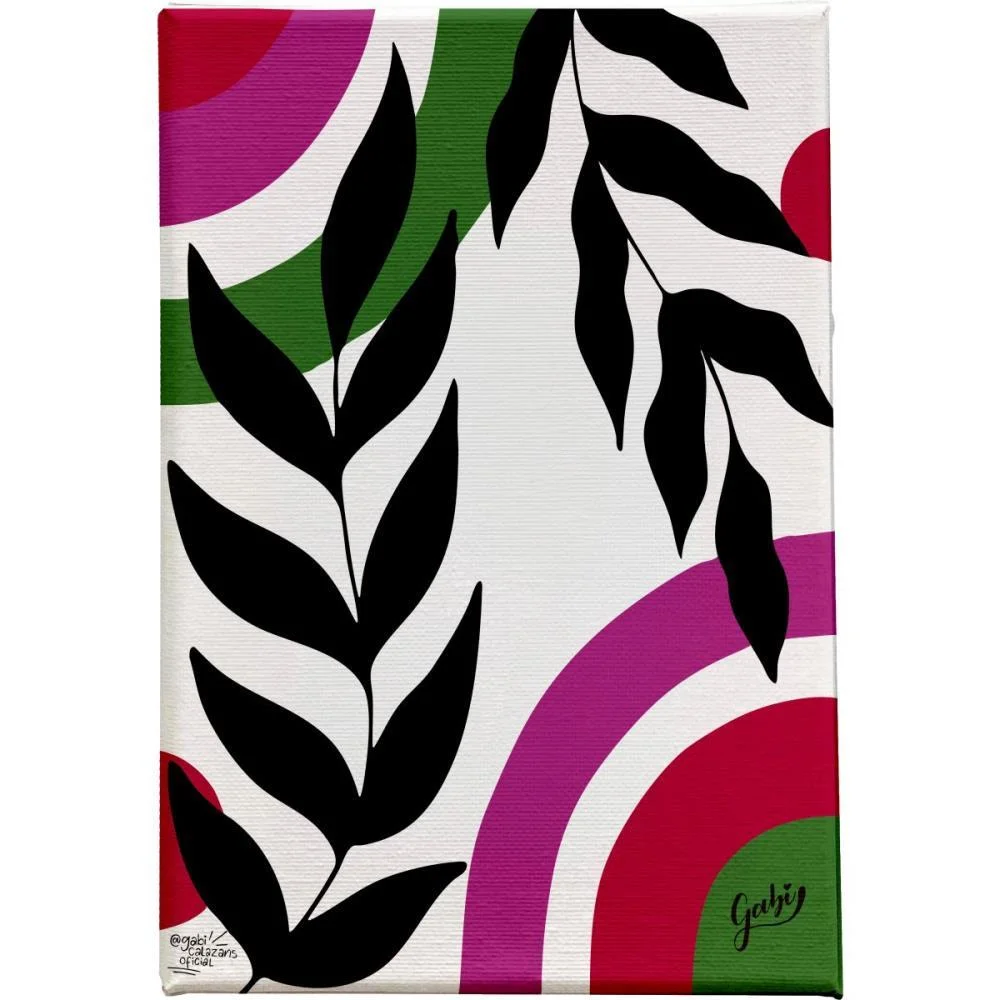 QUADRO DECORATIVO FOLHAS TELA CANVAS C/2 30X40CM STALO (PCT.C/02) - imagem 4