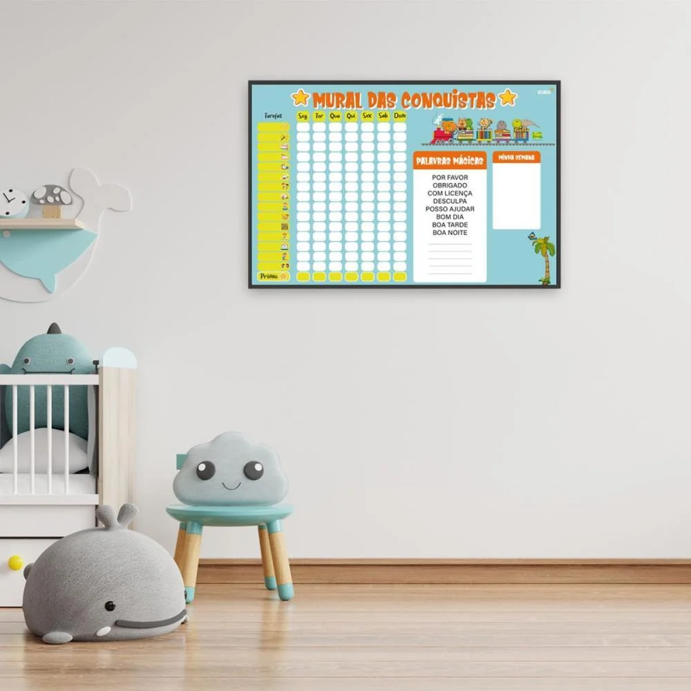 QUADRO PLANNER MURAL DA CONQUISTA KIDS 60X40C STALO (PCT.C/02) - imagem 4