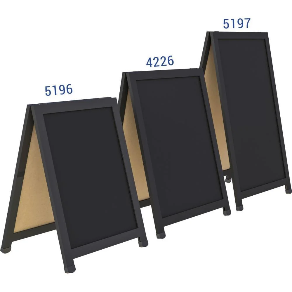 QUADRO PROPAGANDA QUADRO NEGRO 2 FACES 70X50CM STALO (UNIDADE) - imagem 2