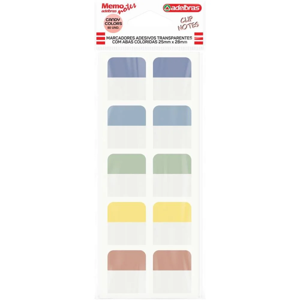 BLOCO DE RECADO AUTOADESIVO MEMONOTE ETIQUETA TRANSP 25X28 ADELBRAS (UNIDADE) - imagem 3