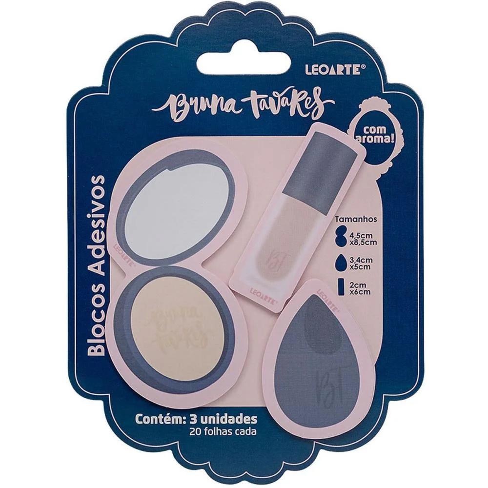 BLOCO DE RECADO AUTOADESIVO BRUNA TAVARES C/AROMA 3X20FLS LEONORA (BL.C/03) - imagem 3