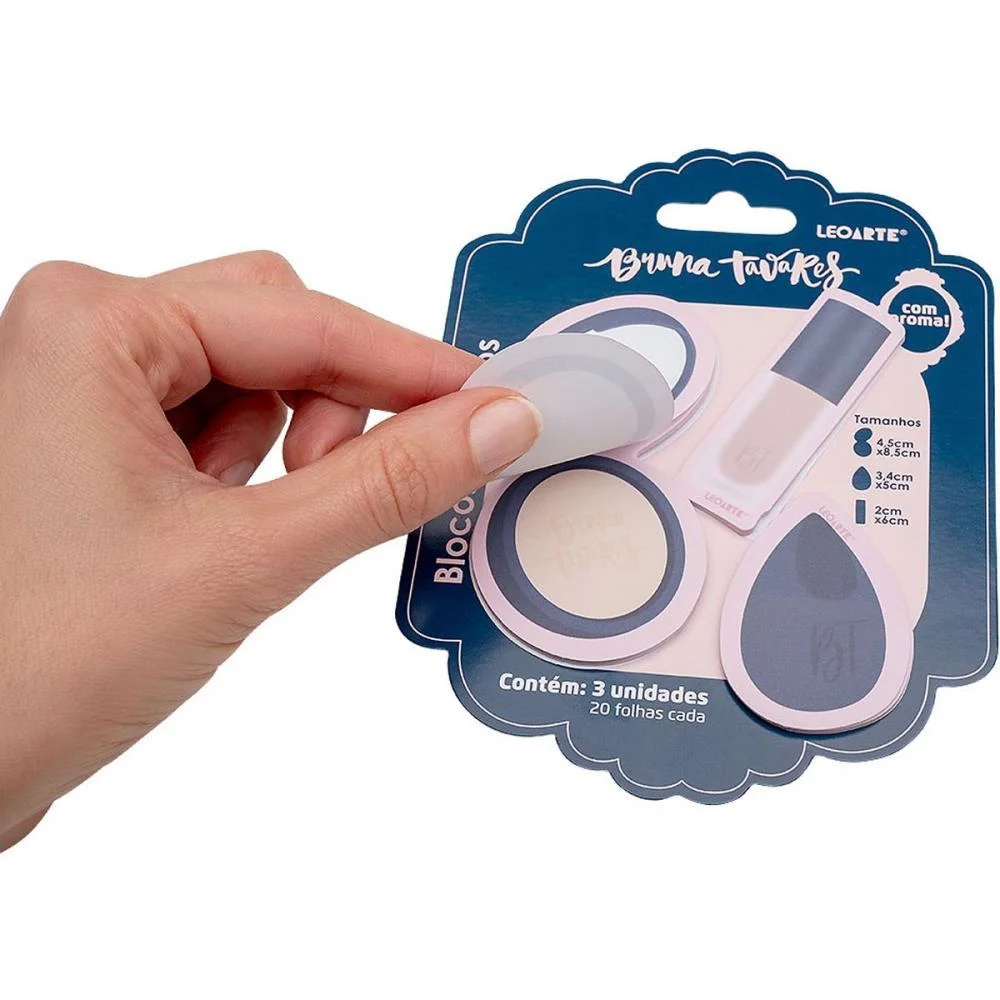 BLOCO DE RECADO AUTOADESIVO BRUNA TAVARES C/AROMA 3X20FLS LEONORA (BL.C/03) - imagem 4