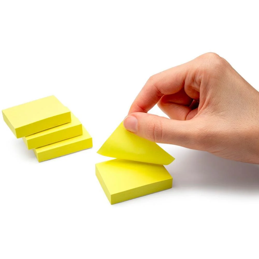 BLOCO DE RECADO AUTOADESIVO AMARELO NEON 38X50MM 100FLS. LEONORA (BL.C/04) - imagem 3