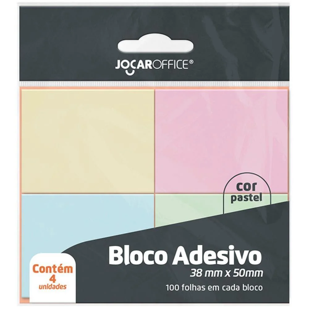 BLOCO DE RECADO AUTOADESIVO 4 CORES PASTEL 38X50MM 100FLS. LEONORA (BL.C/04) - imagem 5